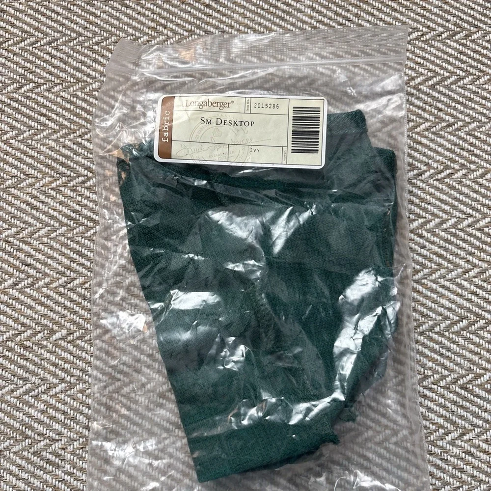 Longaberger Fabric Small Desktop Liner Ivy #2015286